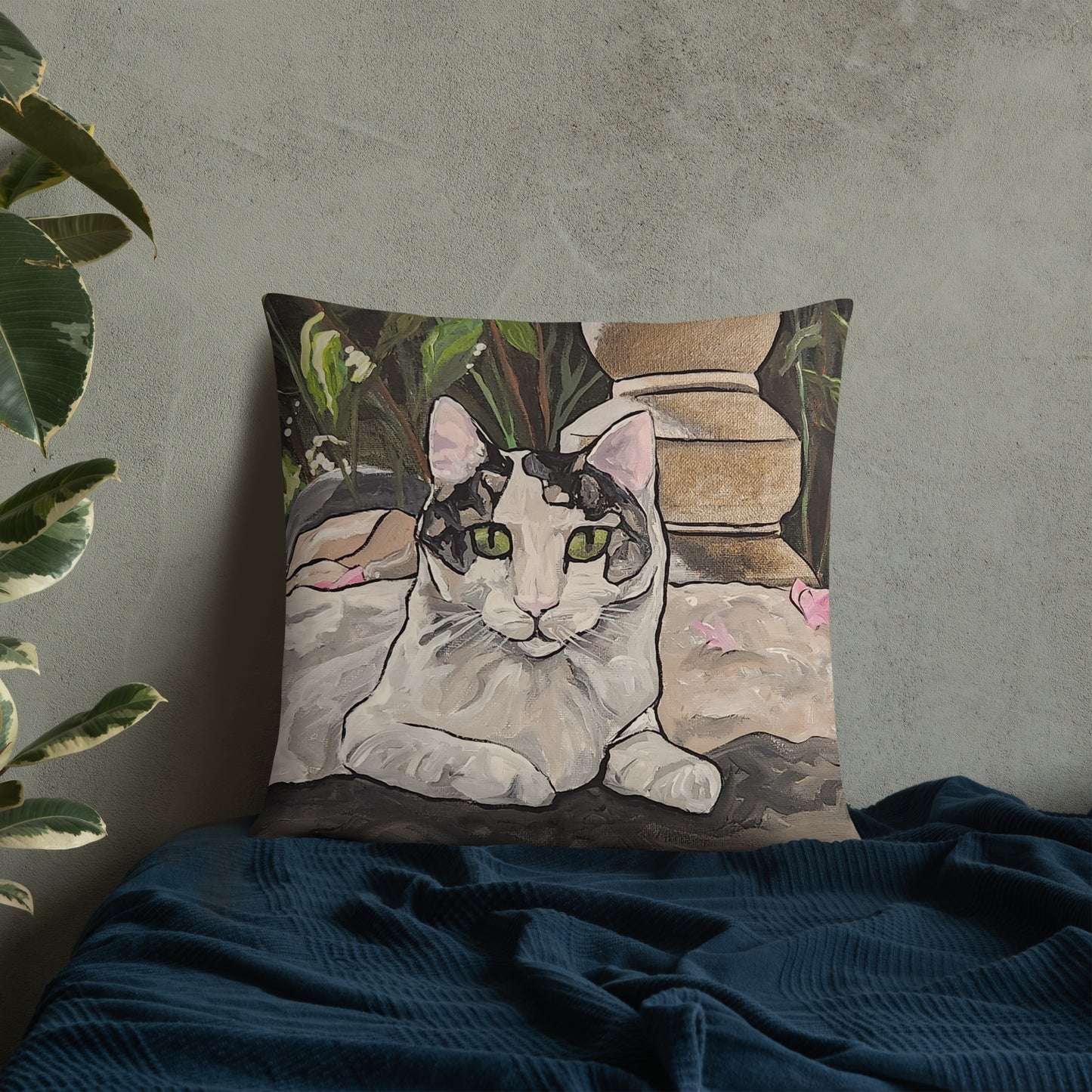 Sweet Pea in the Garden Basic Pillow