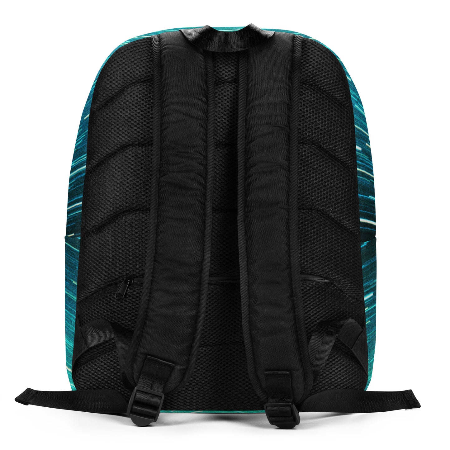 T-Rex  in Gold in Turquoise Minimalist Backpack