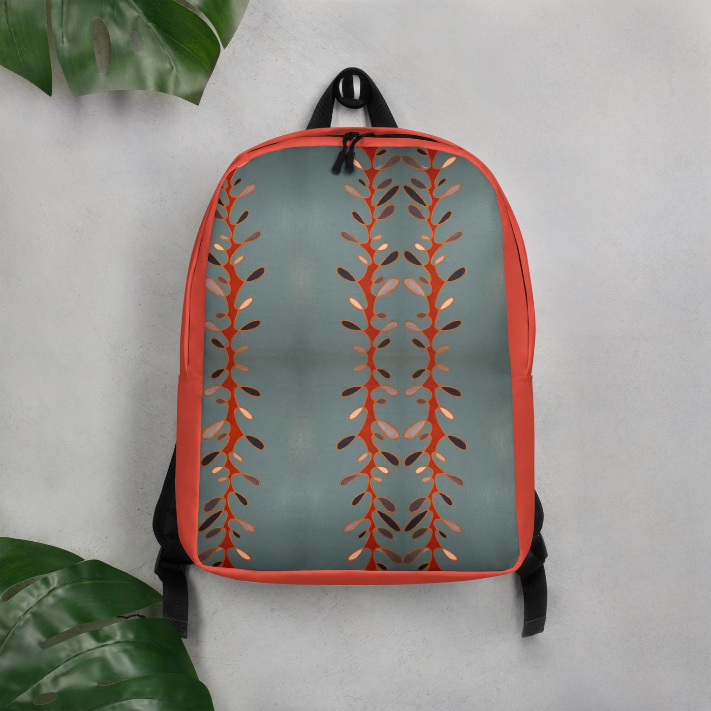 Sea Dragon in Blue and Orange Minimalist Backpack