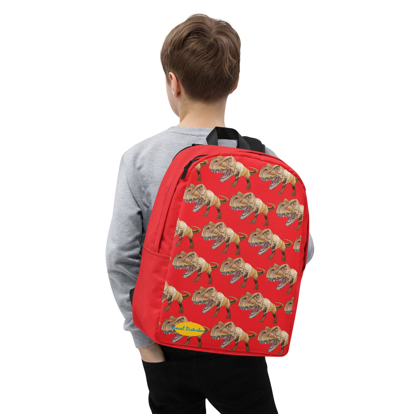 T-Rex in Gold Minimalist Backpack