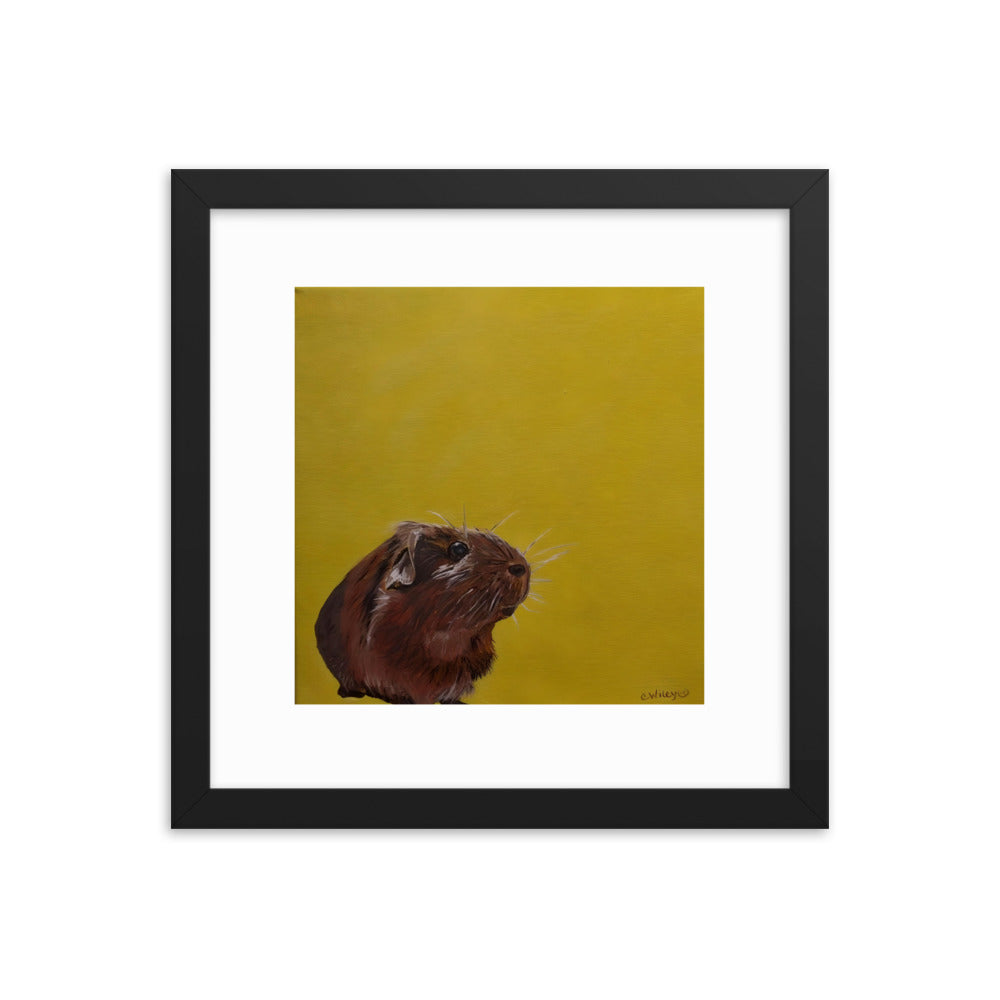 Gunther the Guinea Pig Framed poster