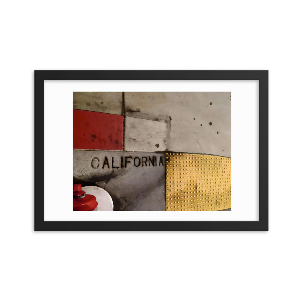 California Sidewalk Framed poster