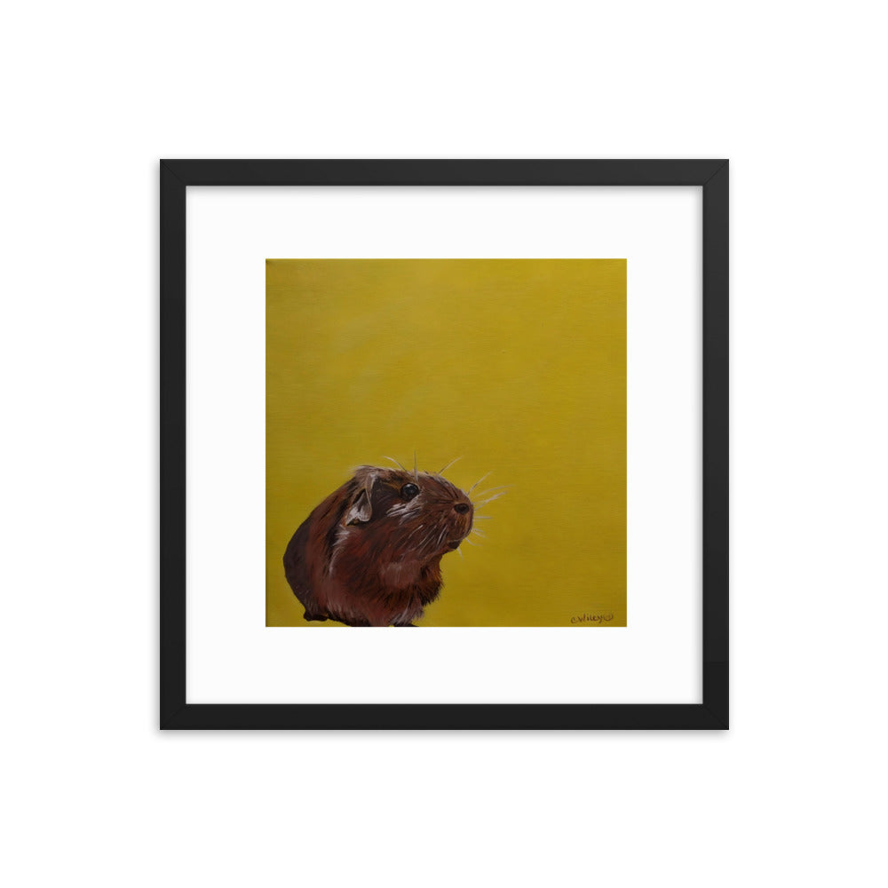 Gunther the Guinea Pig Framed poster