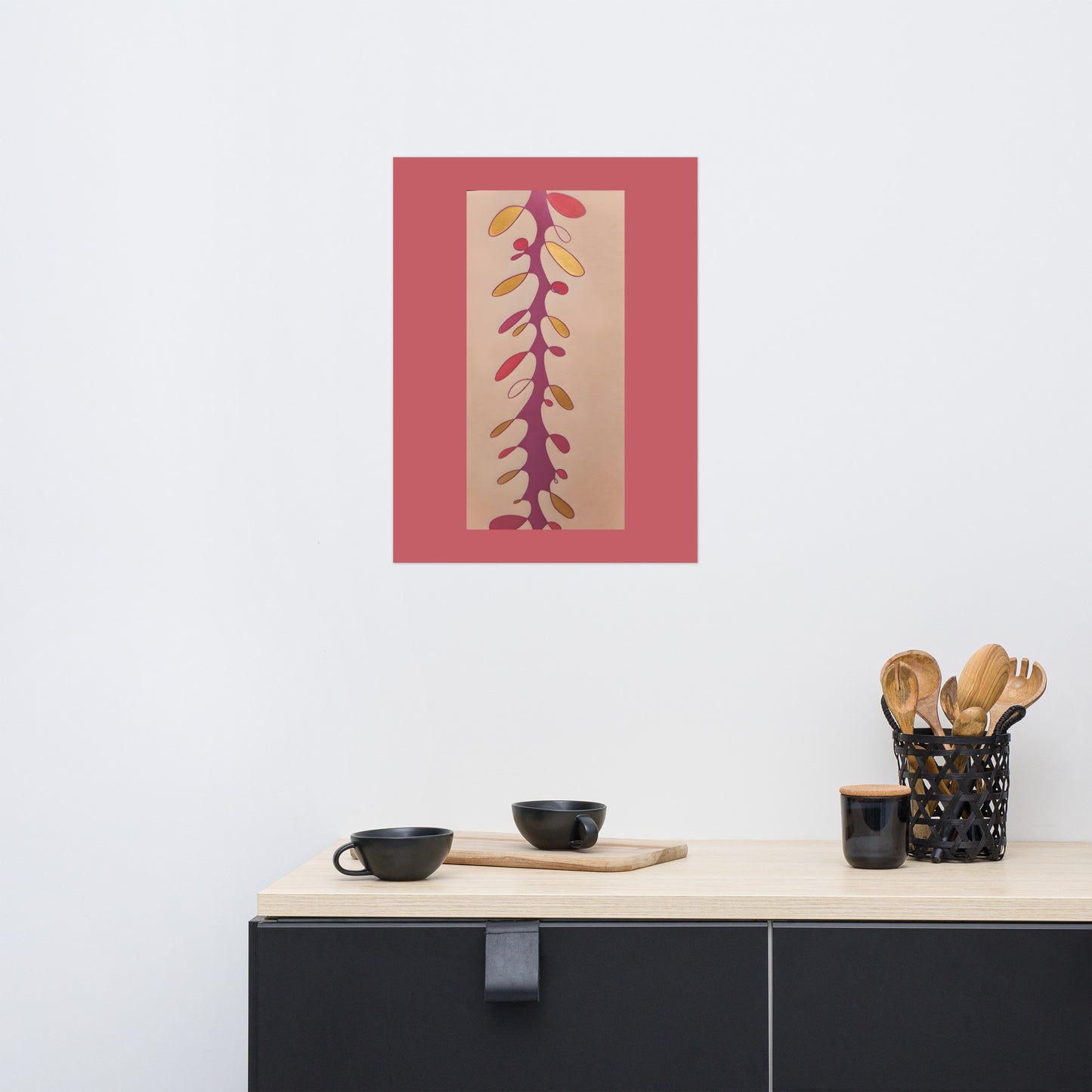 Sea Dragon in Pink and Gold Poster