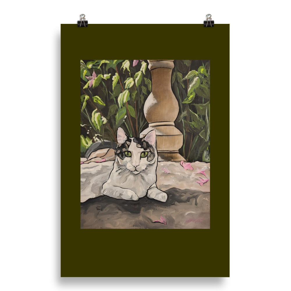 Sweet Pea in the Garden Poster