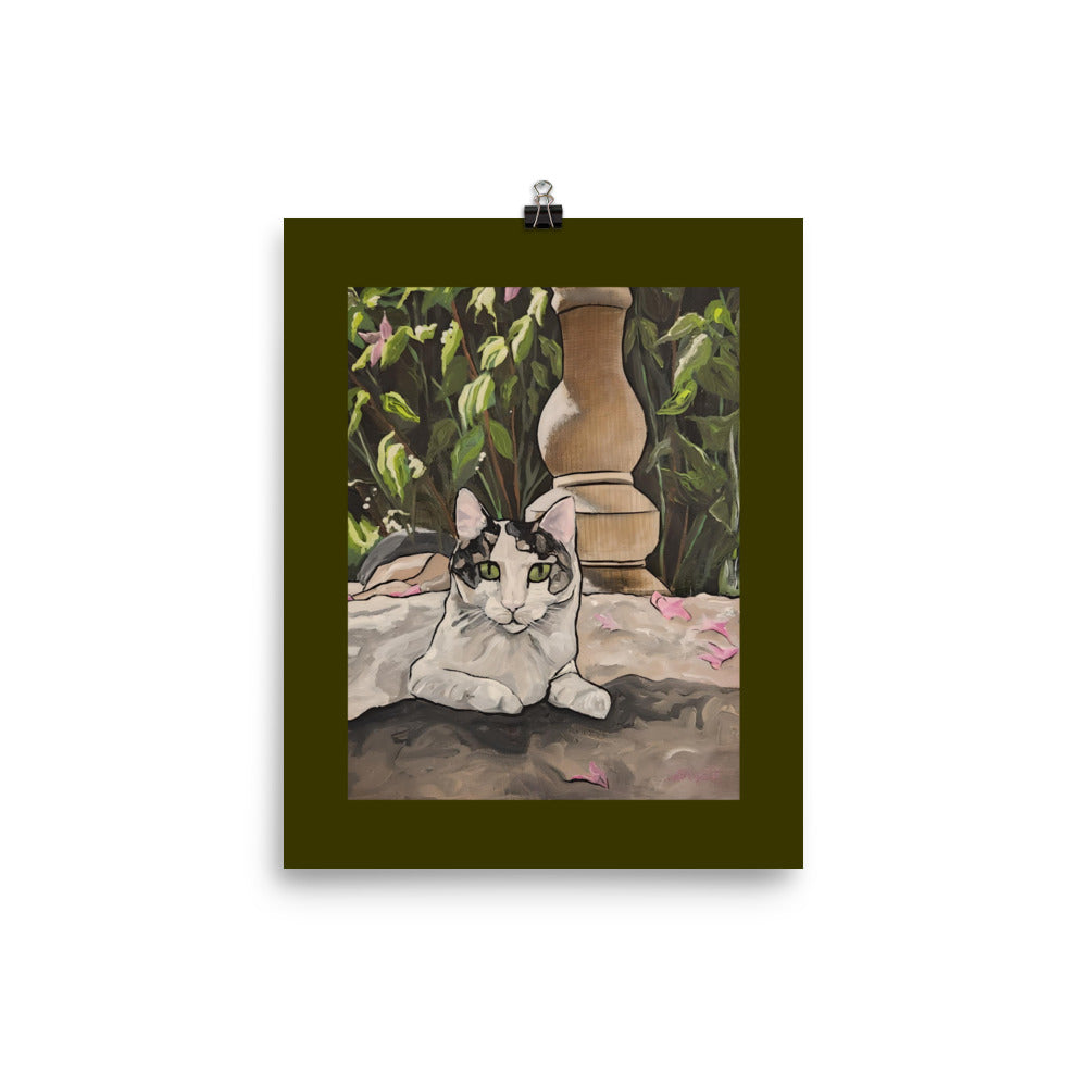 Sweet Pea in the Garden Poster