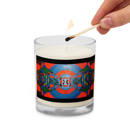Never-ending Circles Glass jar soy wax candle