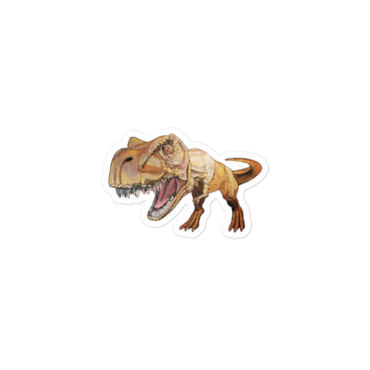 T- Rex in Gold Bubble-free stickers