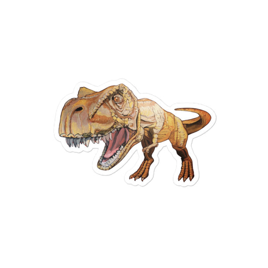 T- Rex in Gold Bubble-free stickers