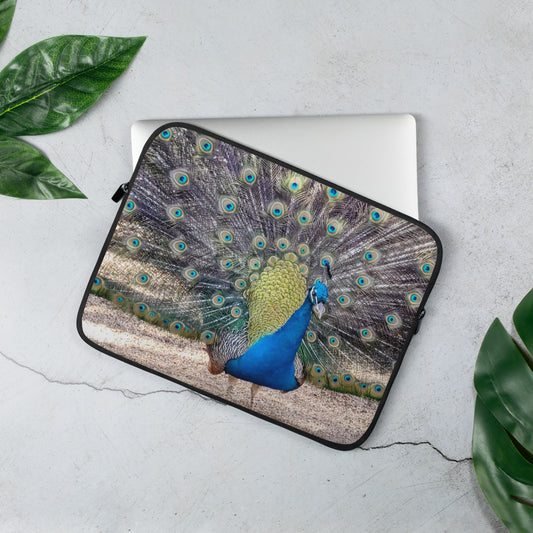 Blue Peacock Laptop Sleeve