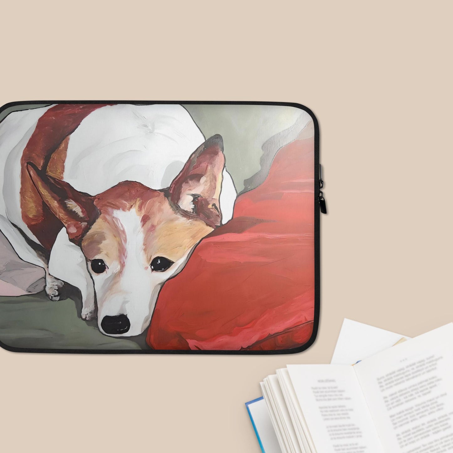 Contented Dog Laptop Sleeve