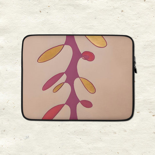 Sea Dragon in Pink and Gold Laptop Sleeve