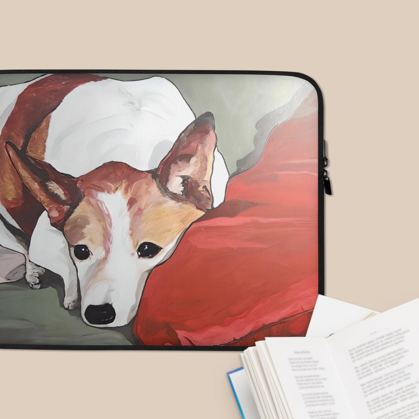 Contented Dog Laptop Sleeve