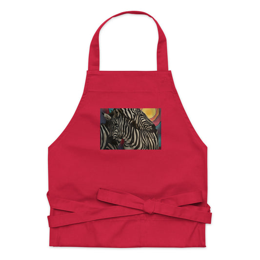 Zebras in the Sun Organic cotton apron