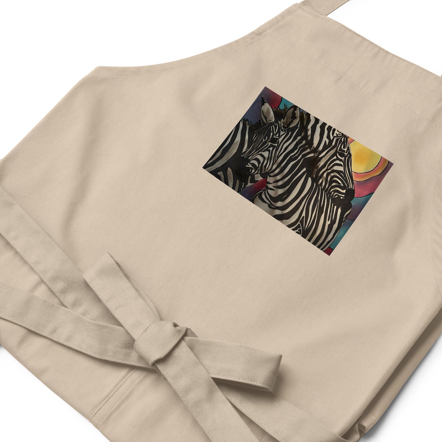 Zebras in the Sun Organic cotton apron