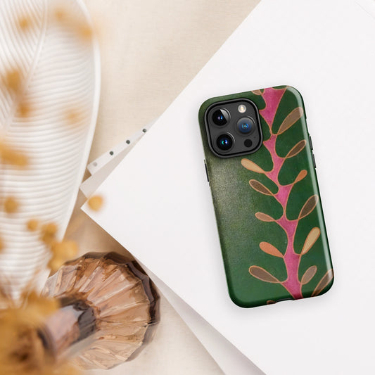 Sea Dragon in Pink and Emerald Tough Case for iPhone®