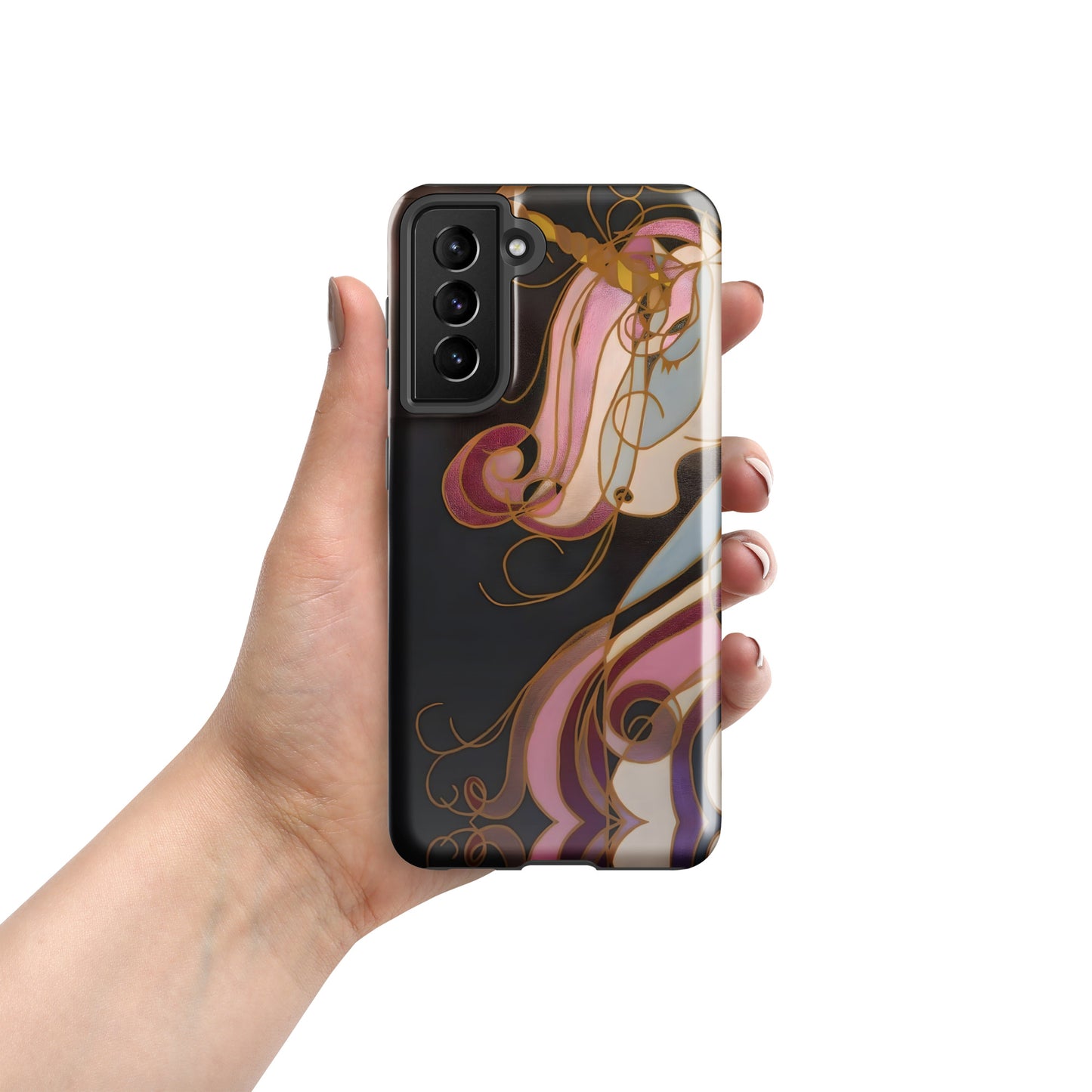 Unicorn in Gold Tough case for Samsung®