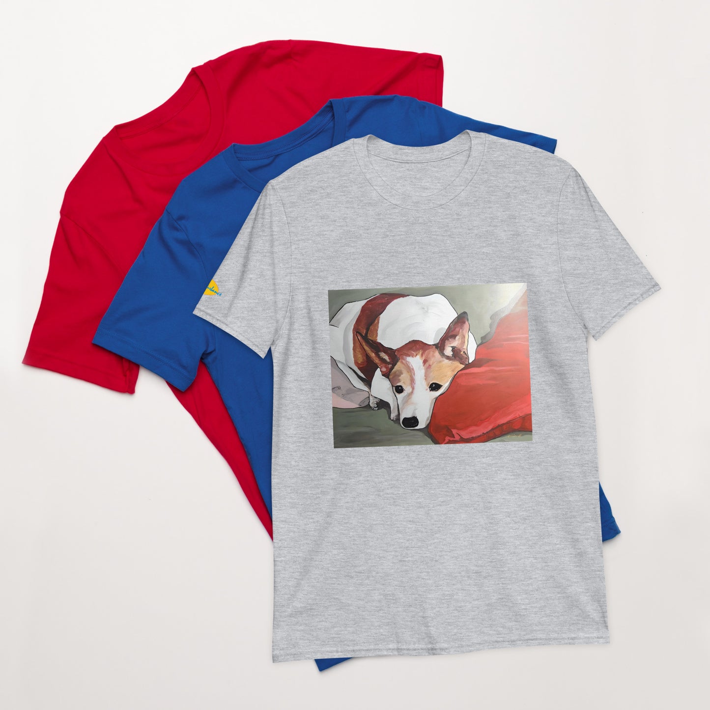 Contented Dog Short-Sleeve Unisex T-Shirt