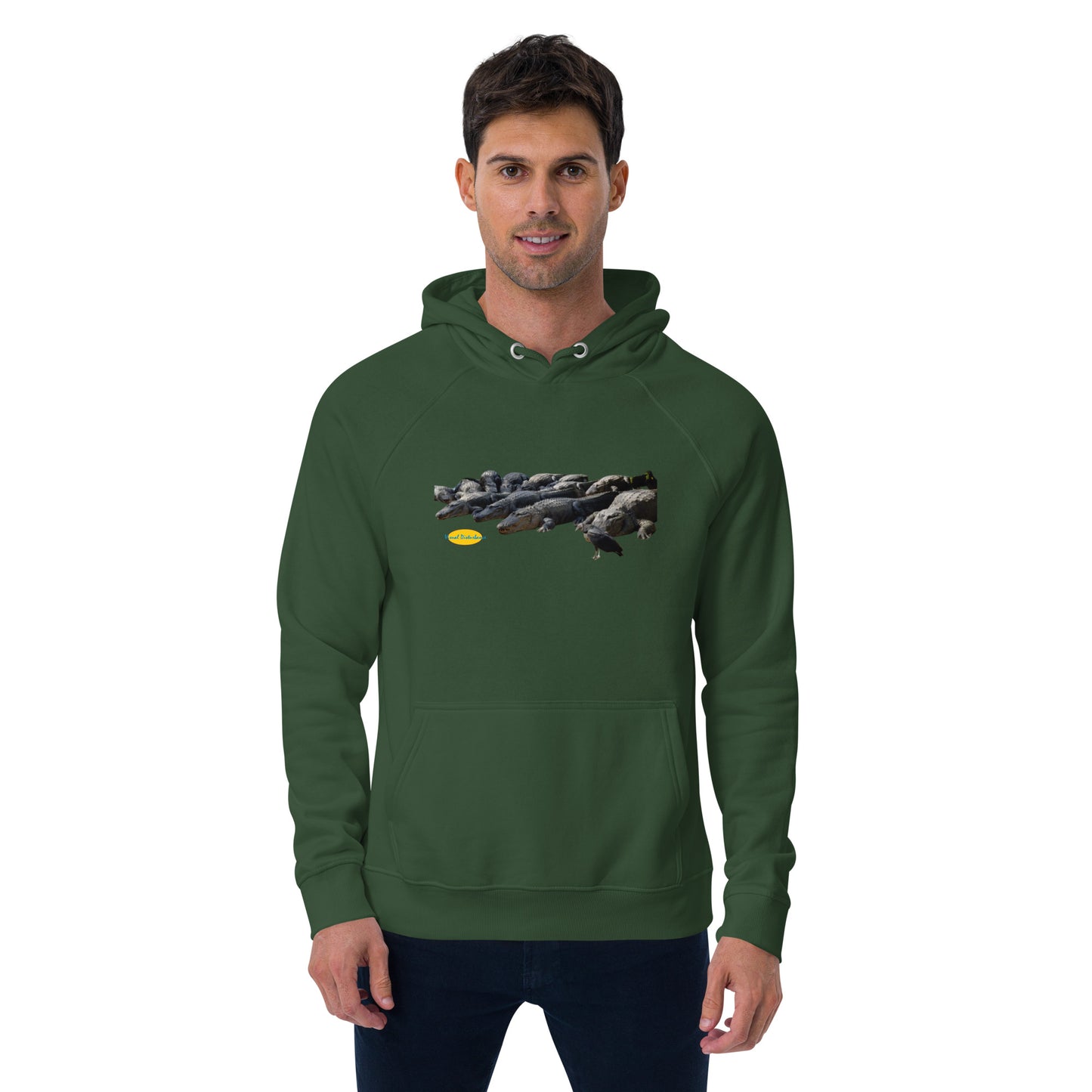 A Vulture and Alligators Unisex eco raglan hoodie