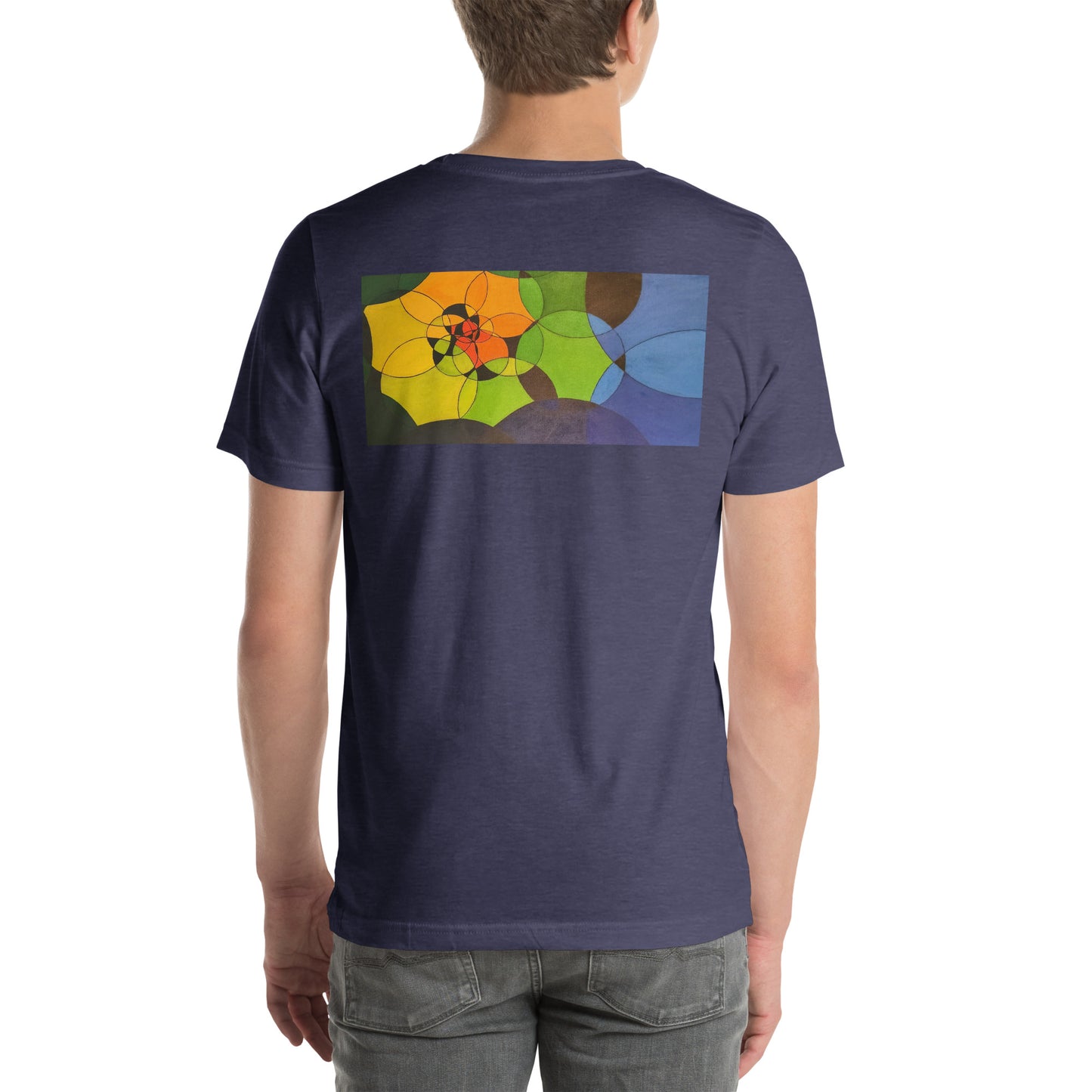 Spiral Circles in Rainbow Unisex t-shirt