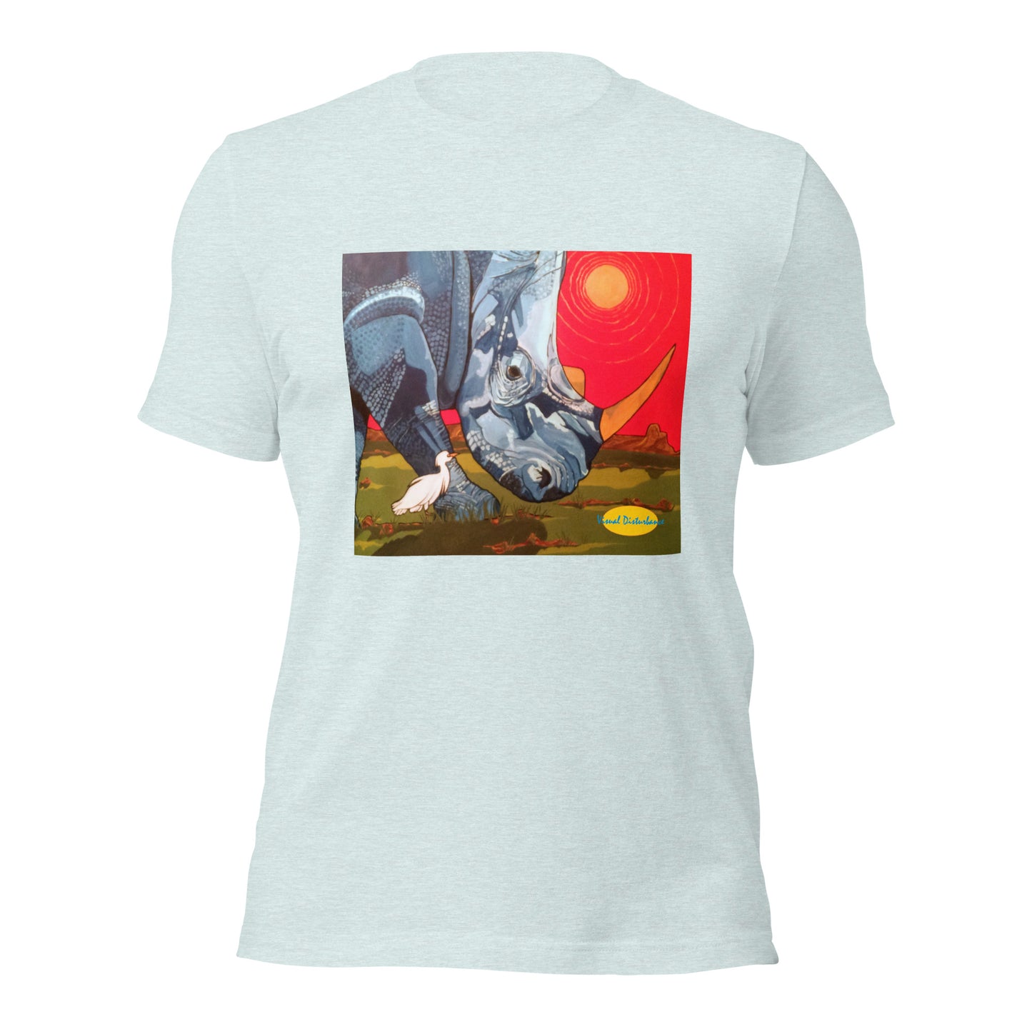 Blue Rhinoceros Unisex t-shirt