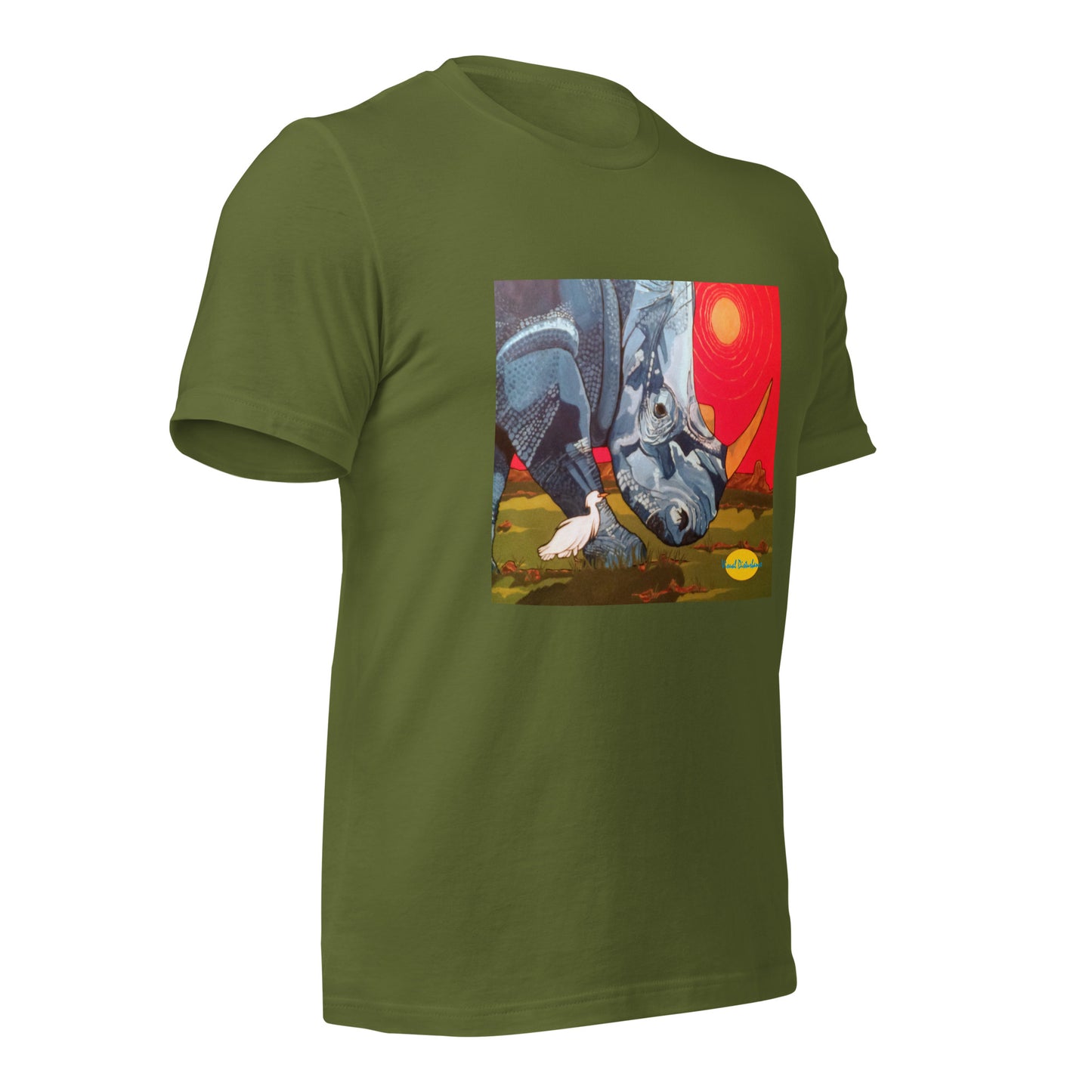 Blue Rhinoceros Unisex t-shirt