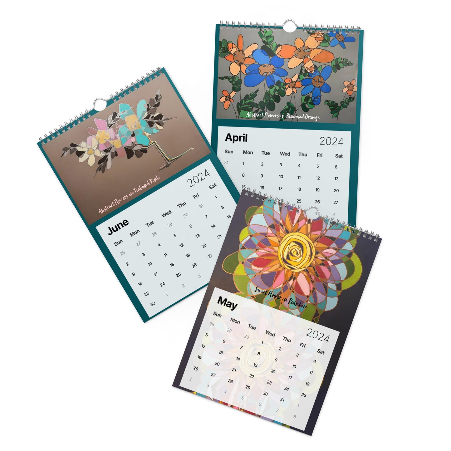 Beautifully Disordered Flower Wall calendar (2024)