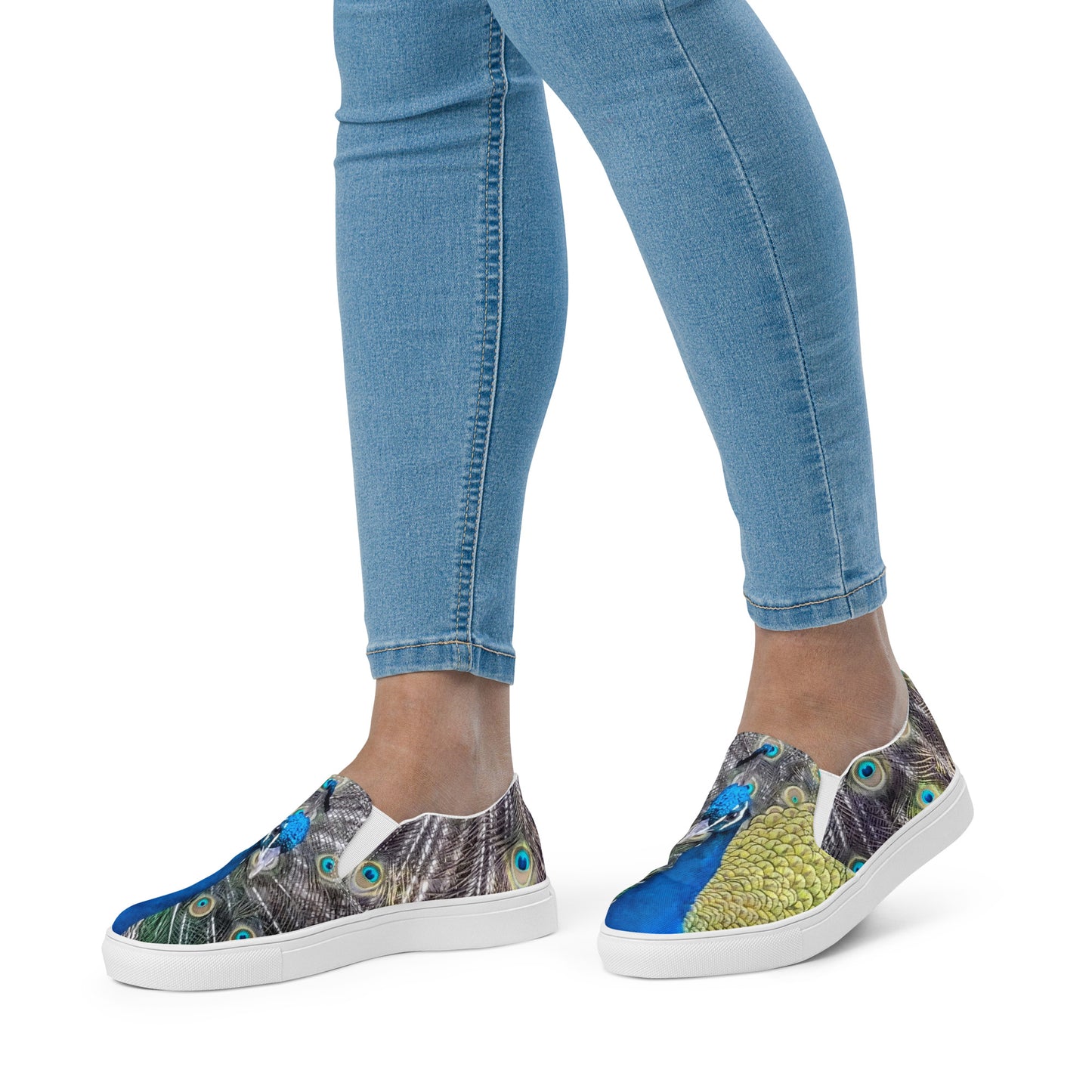 Blue Peacock Women’s slip-on canvas shoes