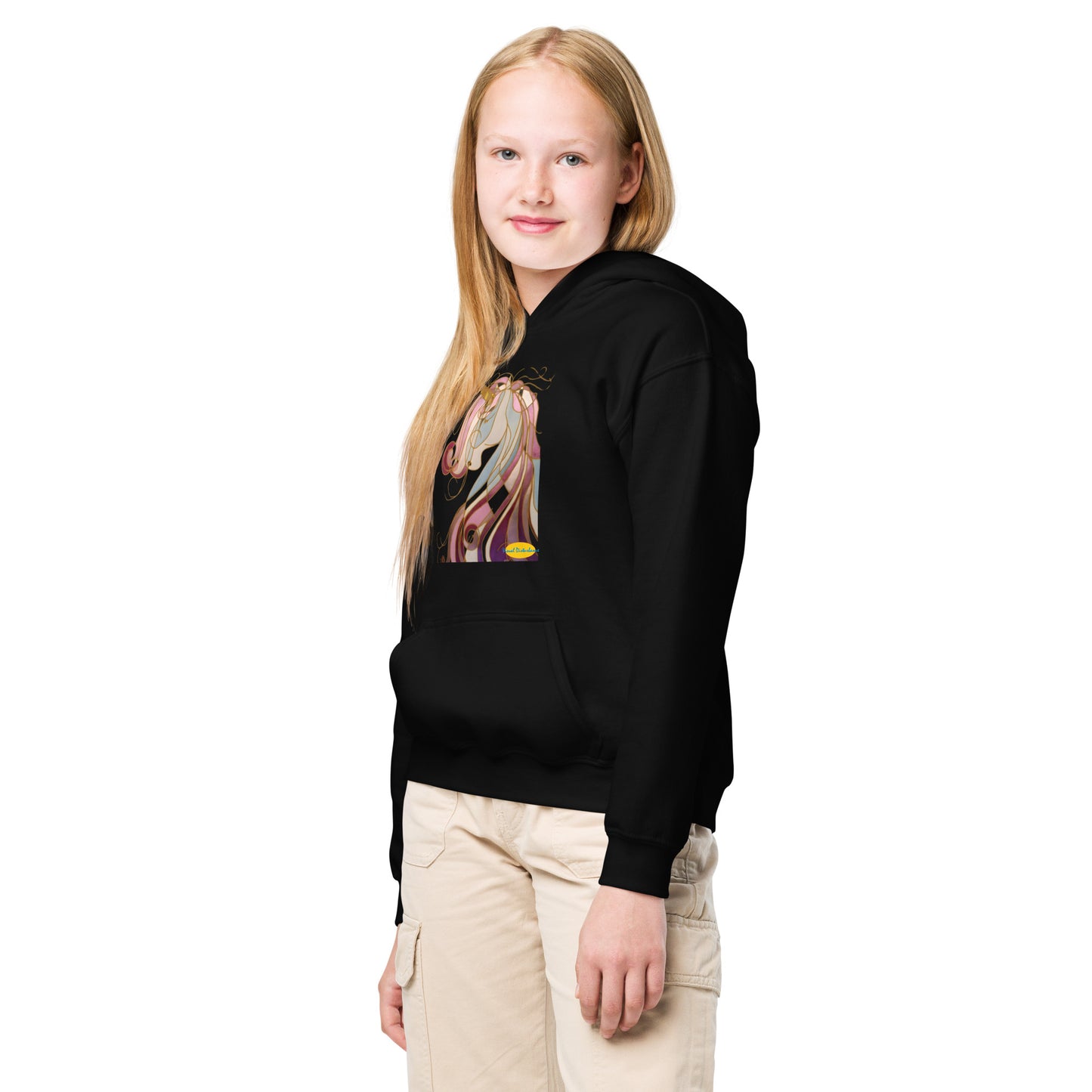 Unicorn in Gold Youth heavy blend hoodie